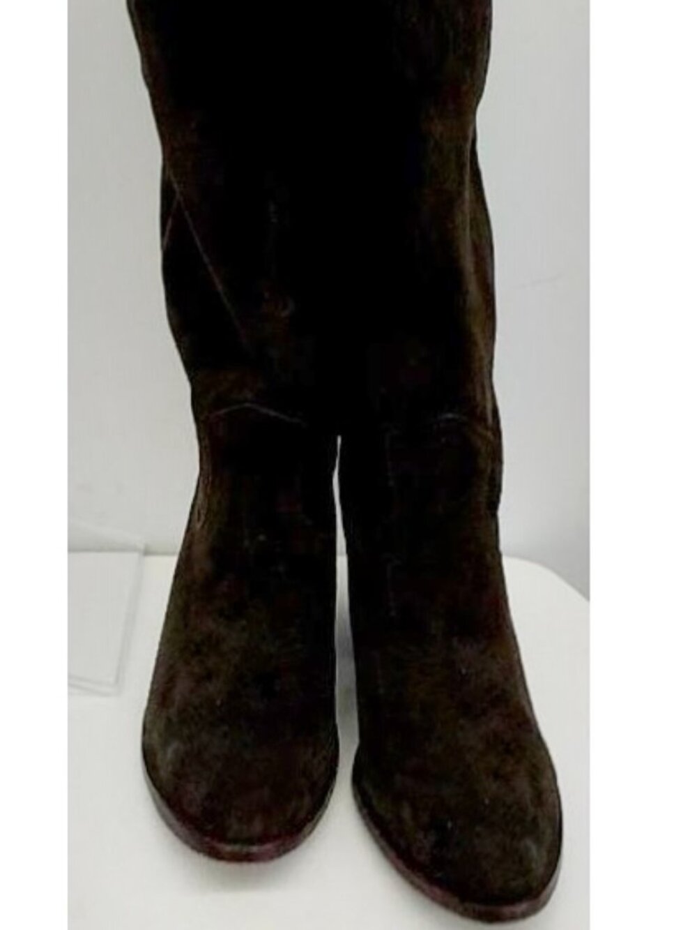 $349 Frye Stitch Detail Ilana Butter Soft Suede Pull On Western Boots Cowboy 8.5 - Picture 4 of 6